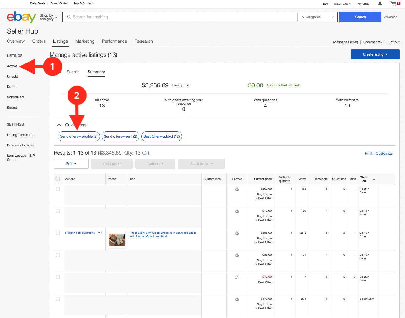 Sales Booster How to send eBay offers to watchers Size.ly Blog